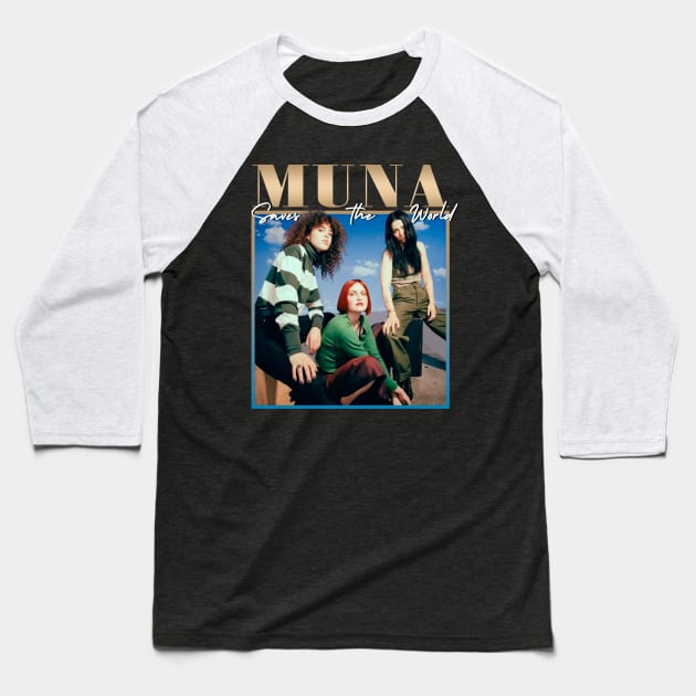 MUNA – Saves the World Baseball T-Shirt by brendalee